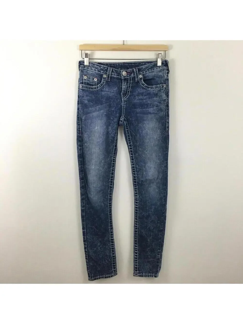 True Religion Kids Acid Washed Skinny Jeans Size 12